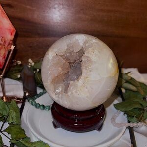 Onyx Sphere w/ Crystal Pocket